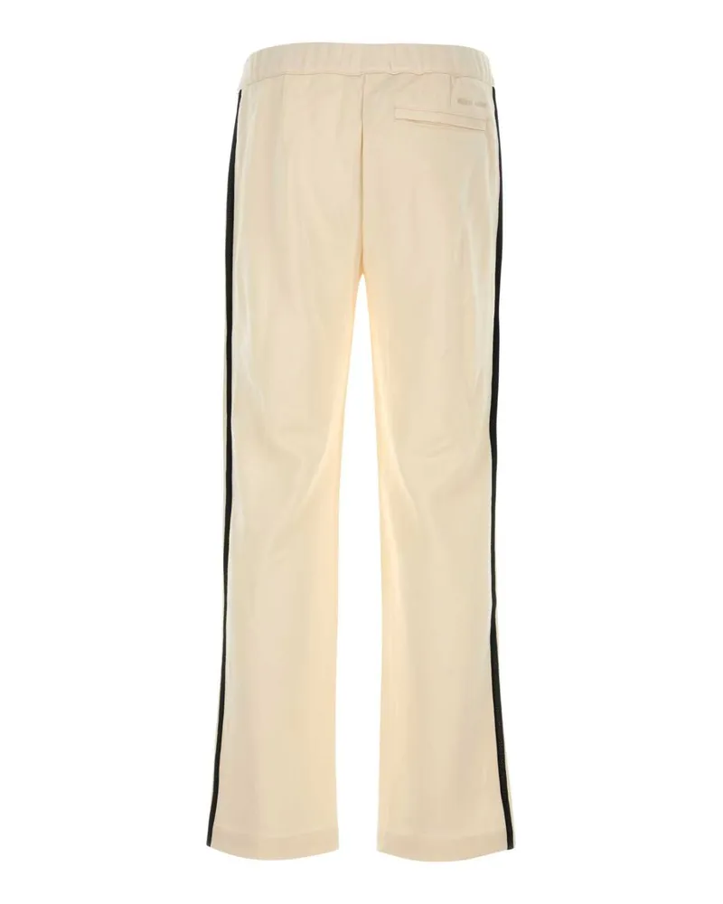 adidas Men's Cream Cotton Blend  X Wales Bonner Joggers Wonderwhite Exterior: Rayon Pantaloni Beige