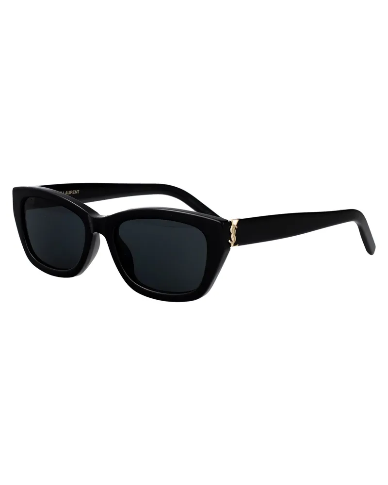 Saint Laurent Women's Sunglasses Black Acetate Black-Black-Black Black/black/black Black