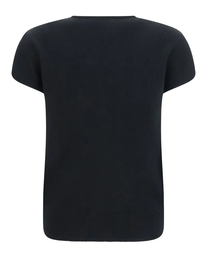 Balmain Wool and Cashmere Sweater — Black Black