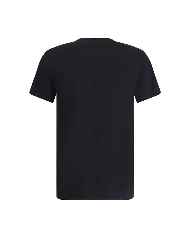 Burberry Men Black Cotton T-Shirt Black