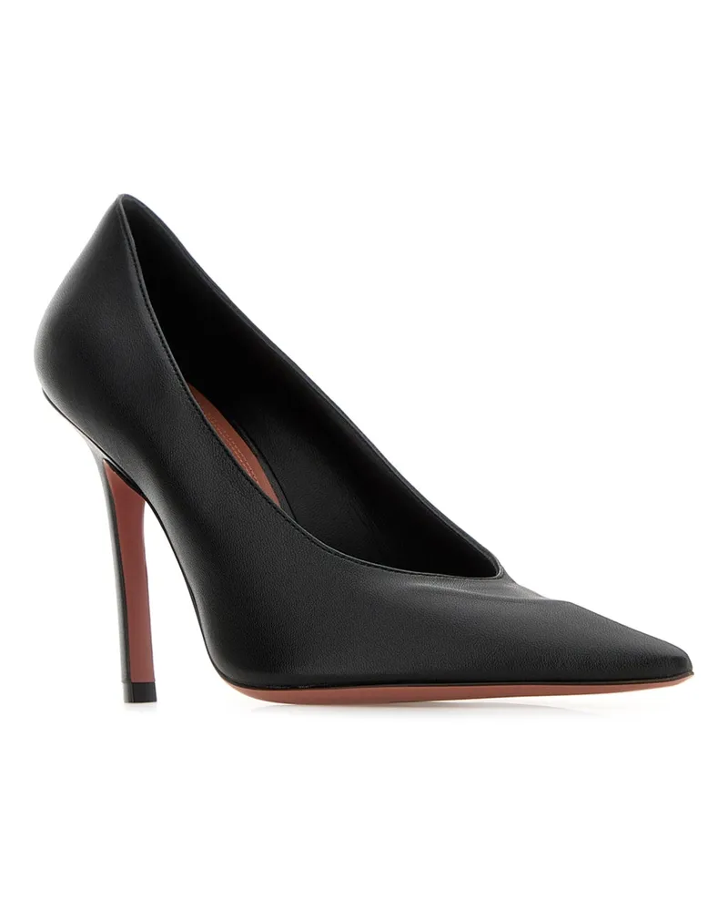 Amina Muaddi Christinepump100 Blk Black Scarpe Con Tacco High Heel Shoes Black
