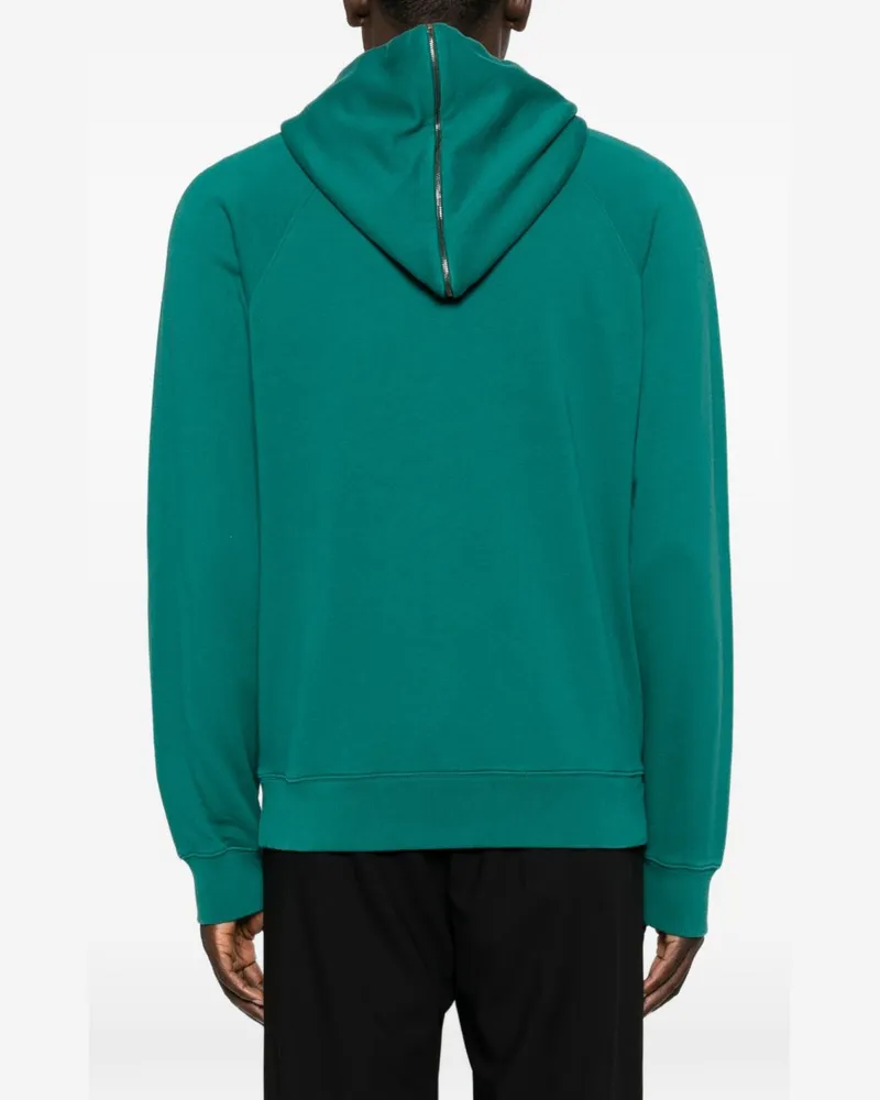 Kenzo Eiffel Tower Graphic Print Hoodie — Green Green