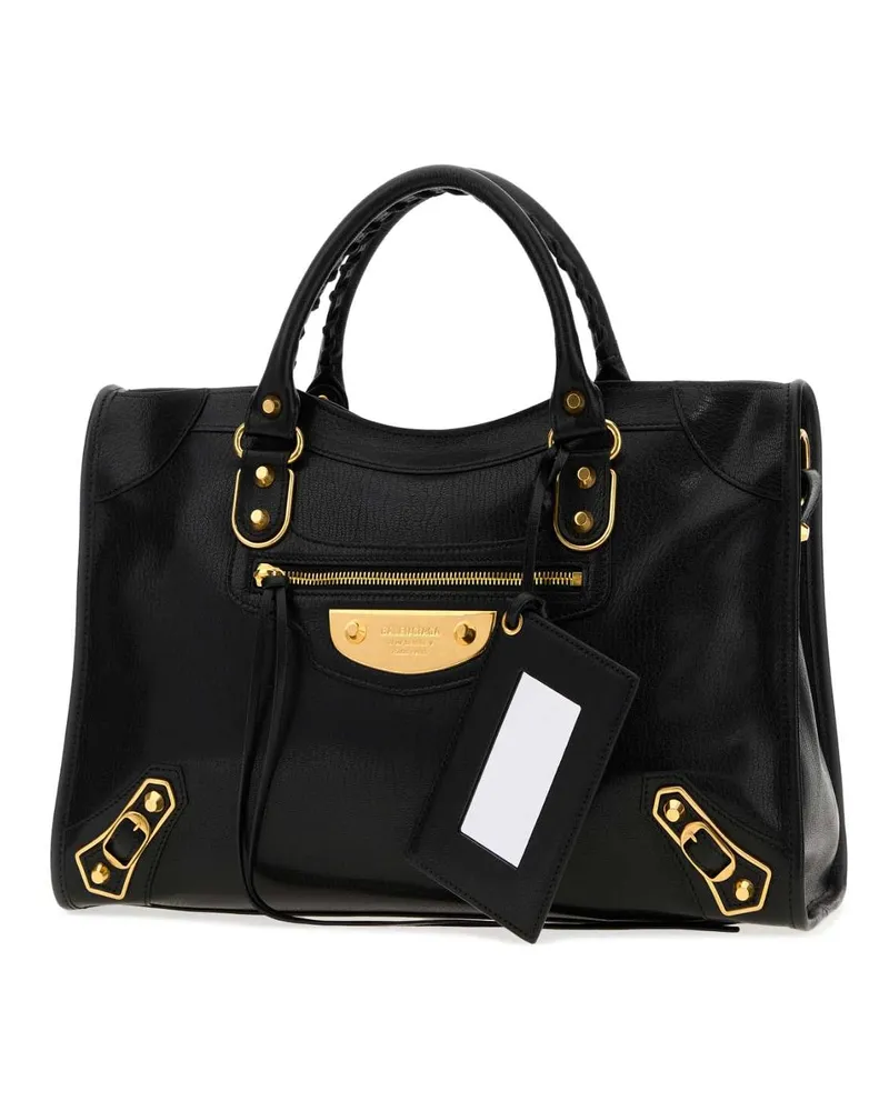 Balenciaga City Top Handle Bag — Black Black