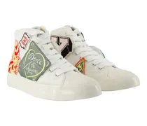 Women's Hoshi High-Top Sneaker White Cotton