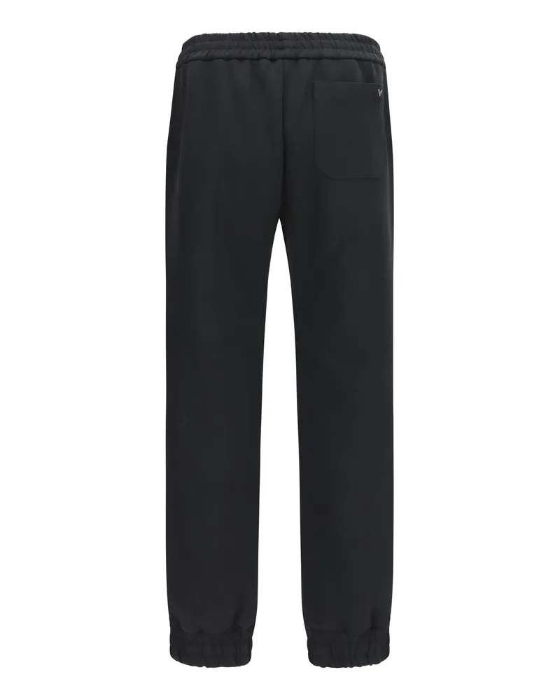 Valentino Garavani Men's Cotton Sweatpants Nero Cotton; Polyester Pant Trousers Black