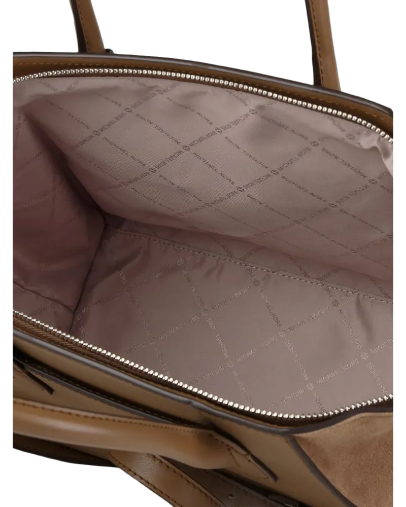 Michael Kors Women's Satchel Driftwood Leather Satchel-bags Beige