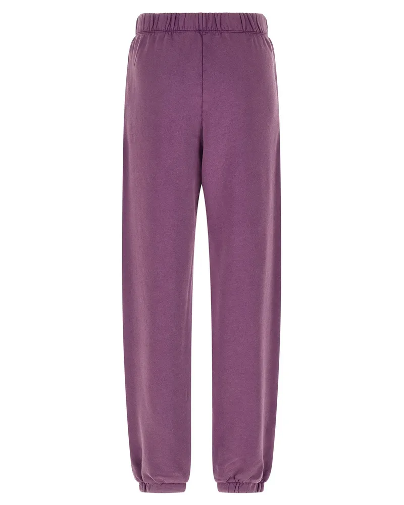 ATTICO Logo Embroidery Fleece Joggers — Purple Purple