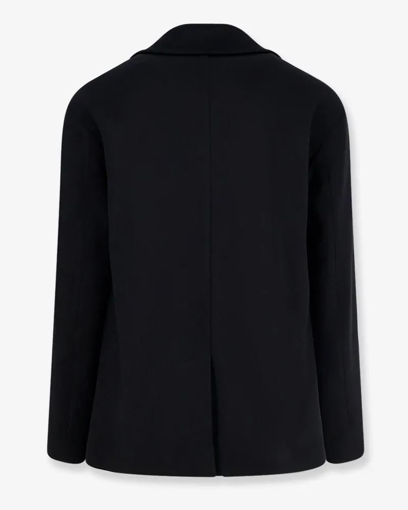 Hevò Men's Coat Orno Virgin Wool Blend Black Black