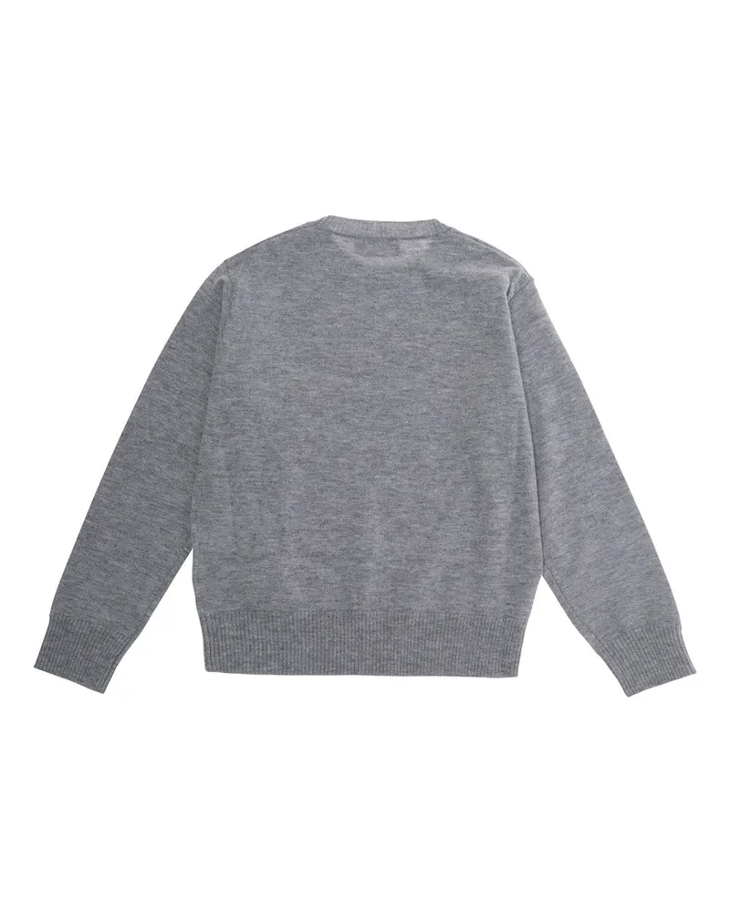 Dsquared2 Boys Crewneck Sweater Grey Wool Tops Top Gray