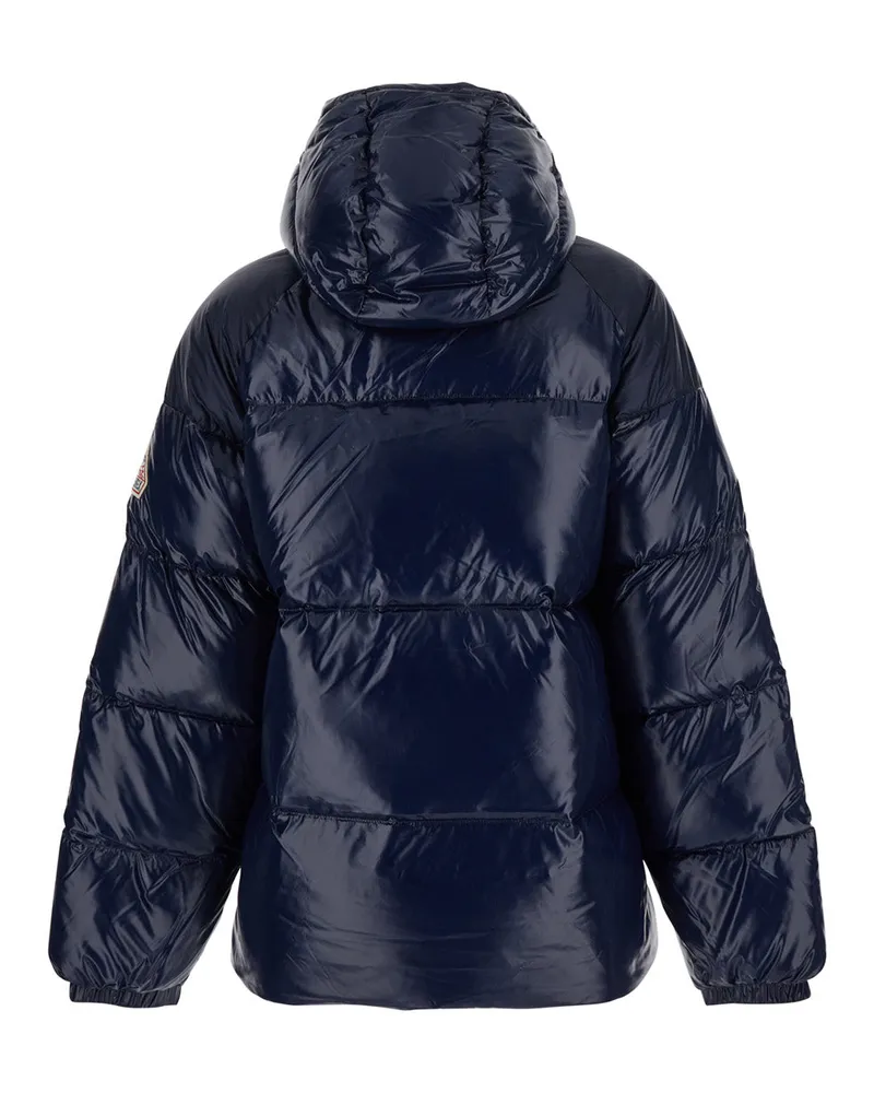 Pyrenex Unisex Down Jacket Blue Polyamide Puffer Blue