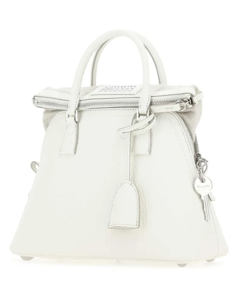 Maison Margiela Women's White Leather 5ac Handbag H0157 Borse A Mano White
