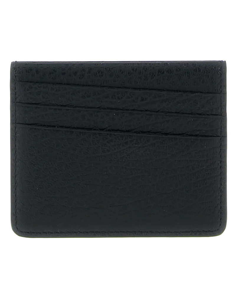 Maison Margiela Men's Black Calfskin Cardholder Accessory Black