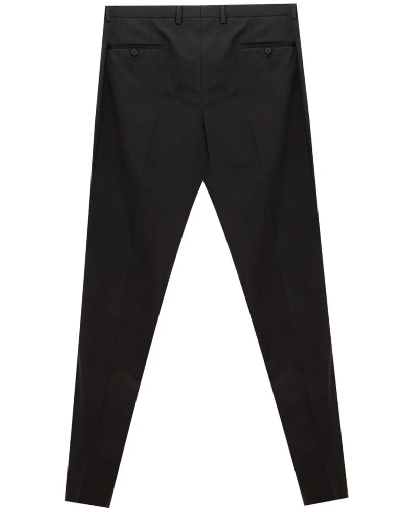 Dolce & Gabbana Men's Black Wool Dress Pants Black