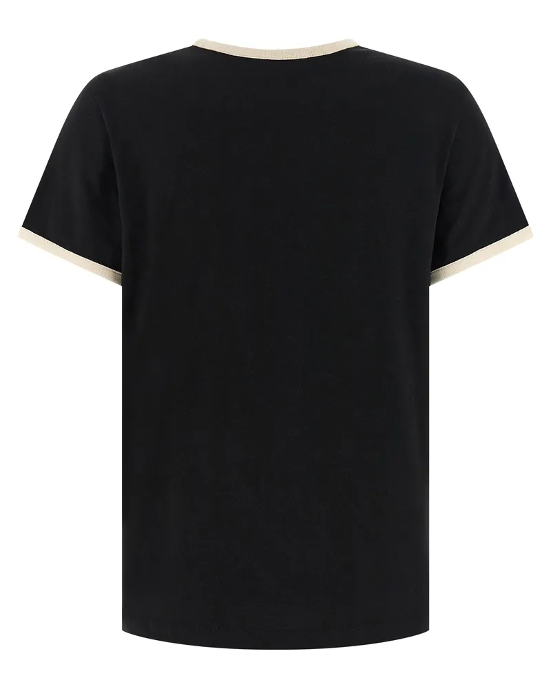 Moncler Flocked Logo T-shirt — Black Black