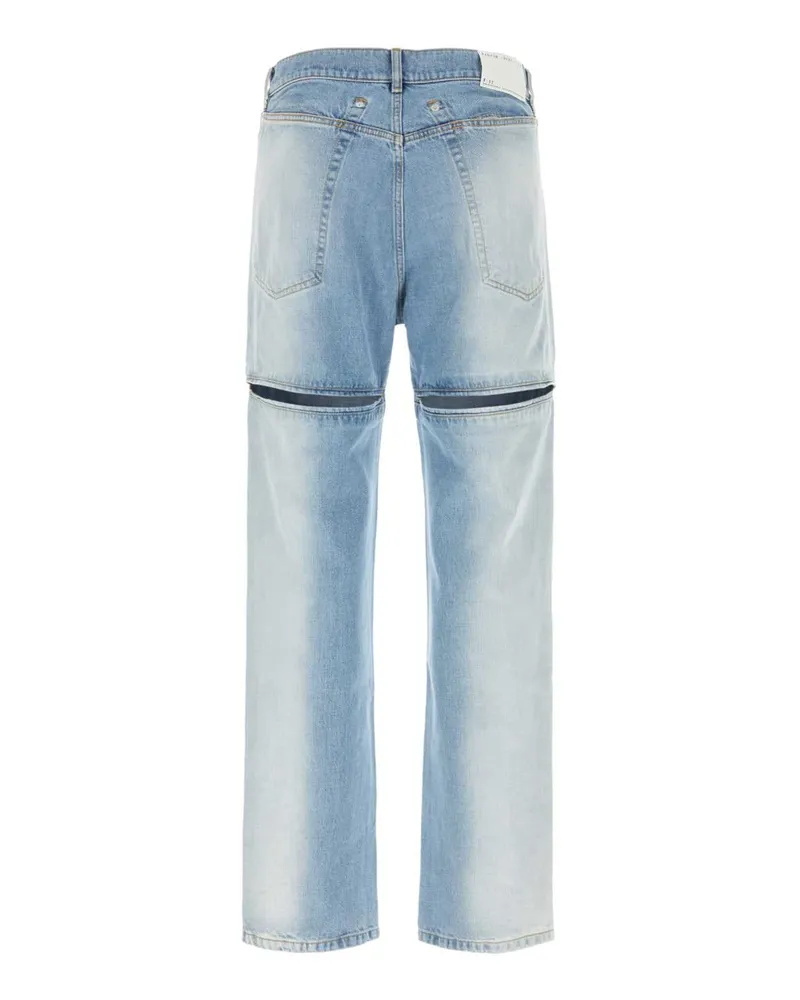 Random Identities Men's Sunfade Denim Jeans Blue Cotton Blue