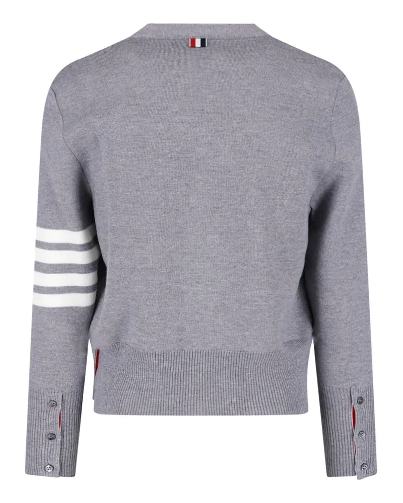 Thom Browne Men's Sweaters Grey Virgin Wool Gray
