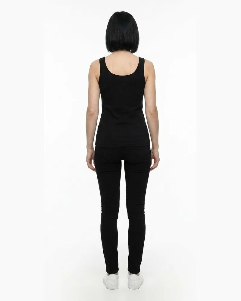 Dolce & Gabbana Women's Black Cotton Tank Tops Black