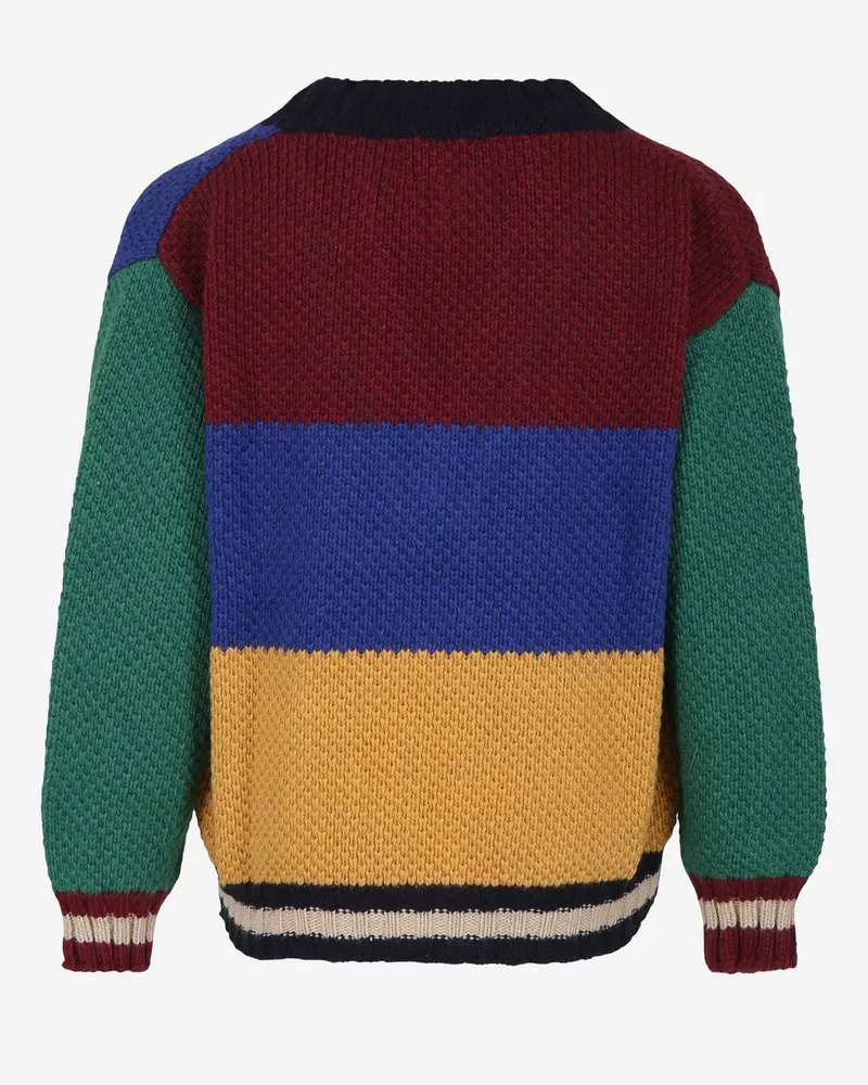 BOBO CHOSES Kids' Cardigan Multicolour Wool Blend Sweater Multicolor