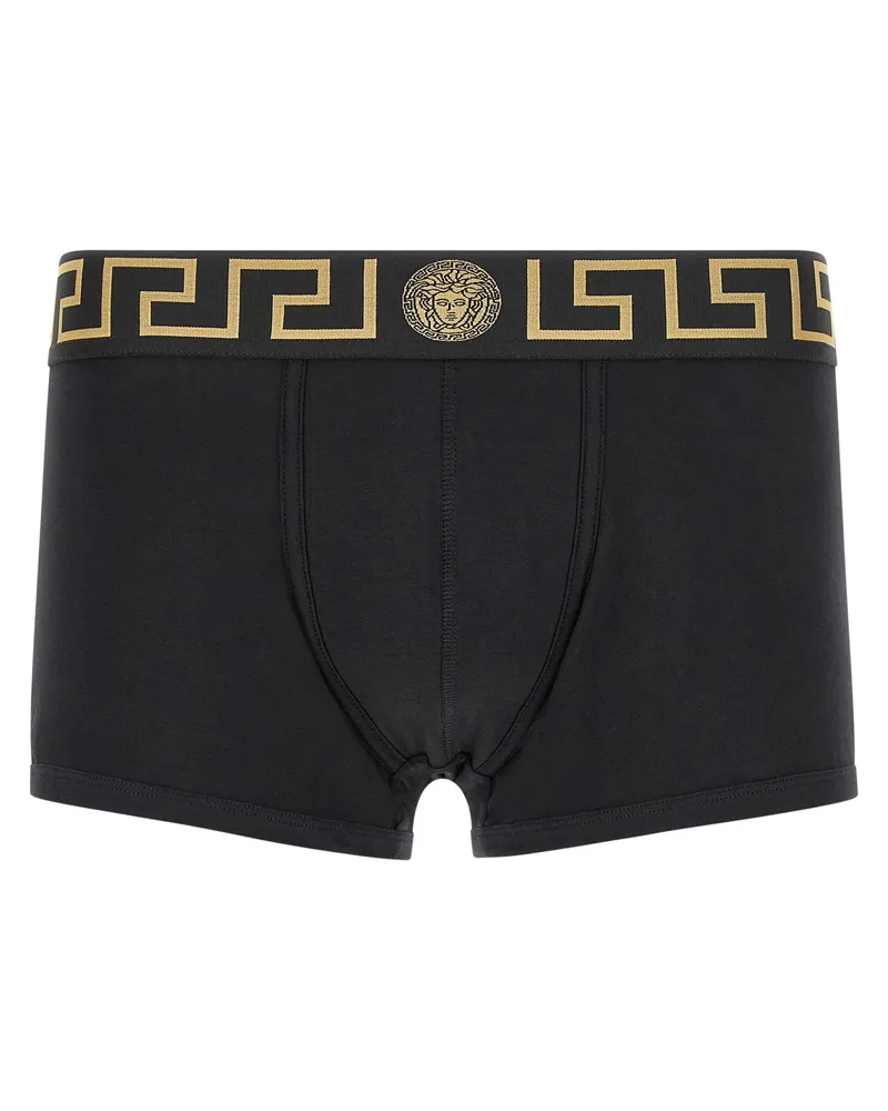 Versace Men's Black Cotton Boxers Clothing Black