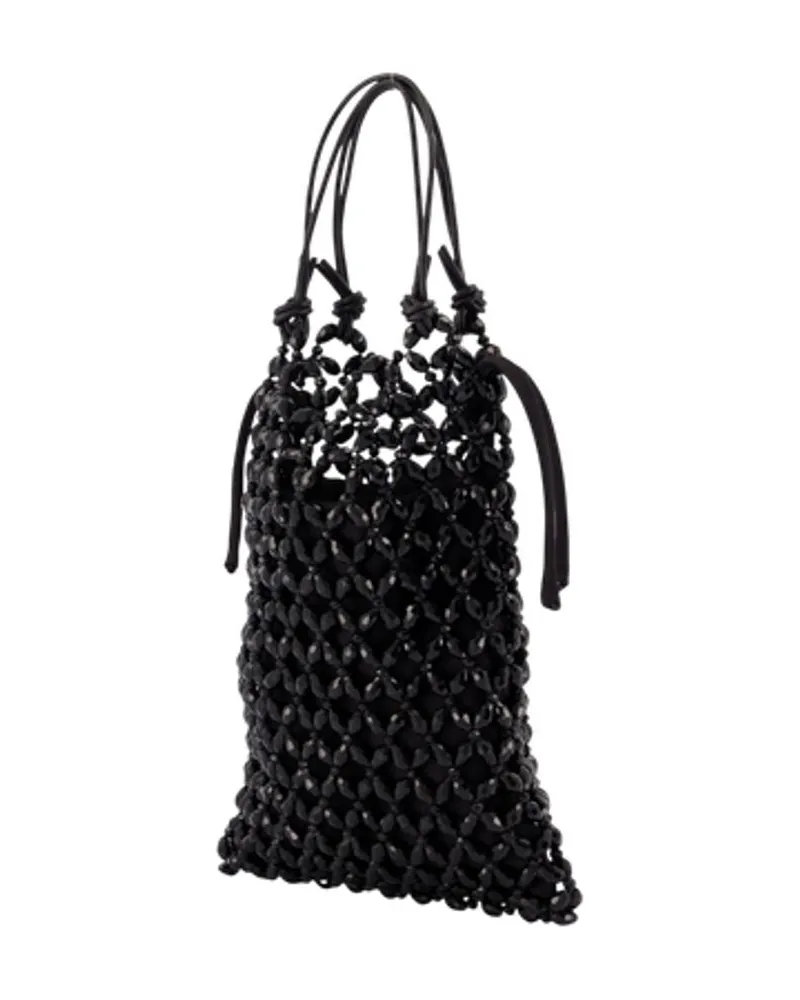STAUD Women's Karla Shoulder Bag Black Pearls Black