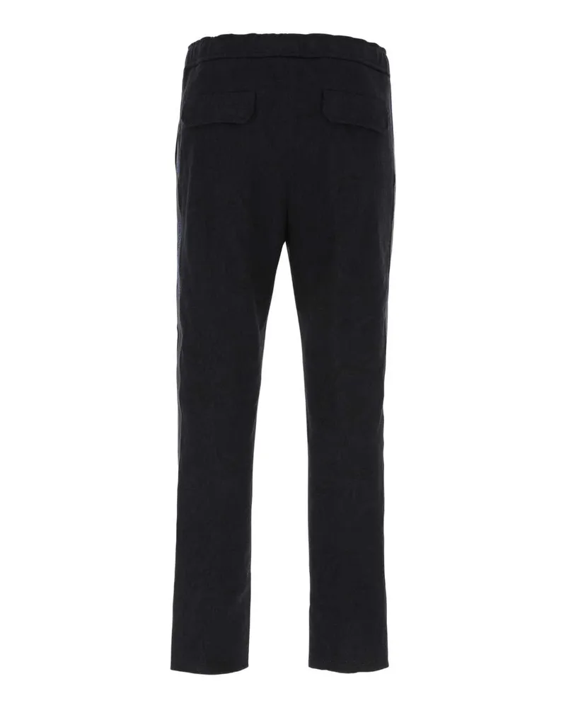 Etro Men's Embroidered Cotton Pant 0200 Exterior: Pantaloni Trousers Black