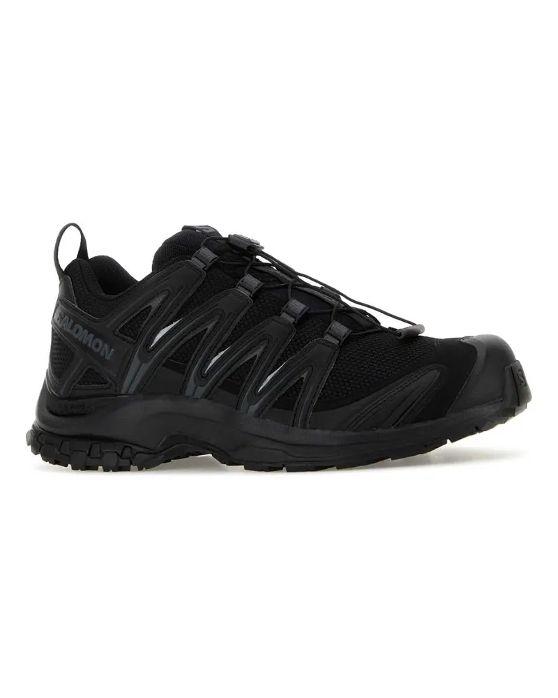 Salomon Unisex Black Mesh And Synthetic Leather Xa Pro 3d Sneakers Black-Black-Magnet Black/black/magnet Black