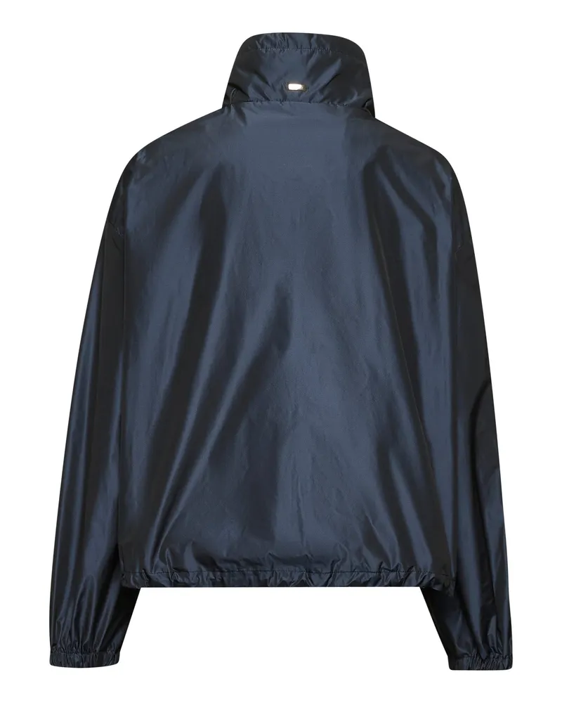 Herno Women's Jacket Techno Taffeta Blue Polyester Bomber Blue