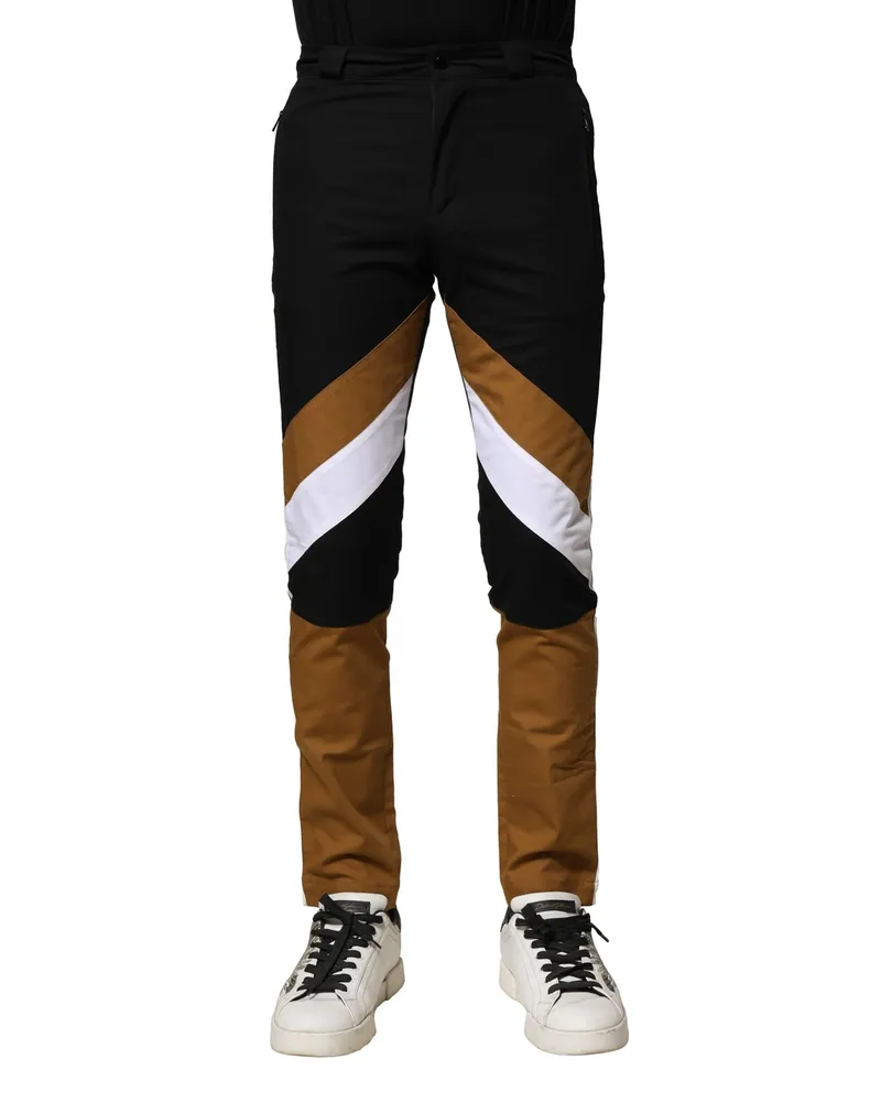 Dolce & Gabbana Colorblock Cotton Chinos — Multicolor Multicolor