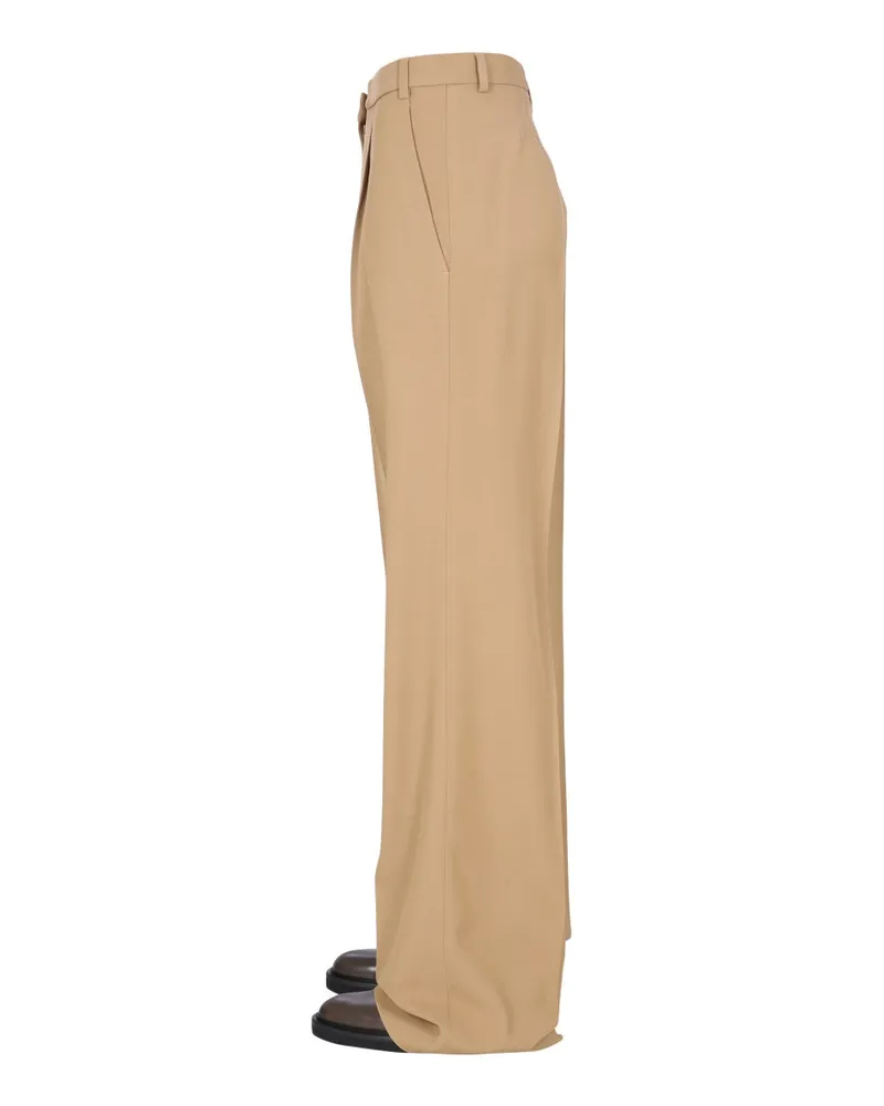 ASPESI Gabardine Trousers — Beige Beige