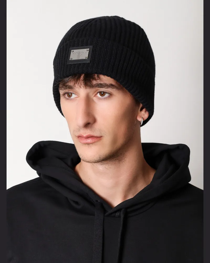 Dolce & Gabbana Men's Hat Wool And Cashmere Black Black