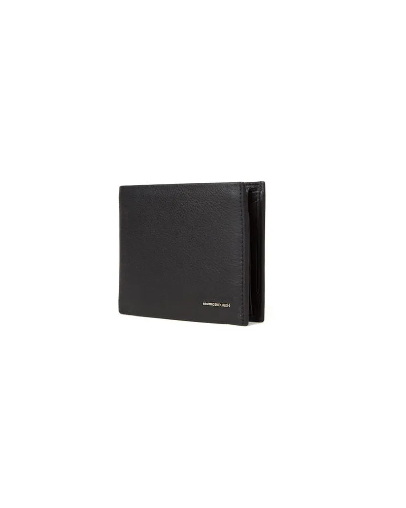 MOMO DESIGN Men's Wallet Black Genuine Leather Bags Black