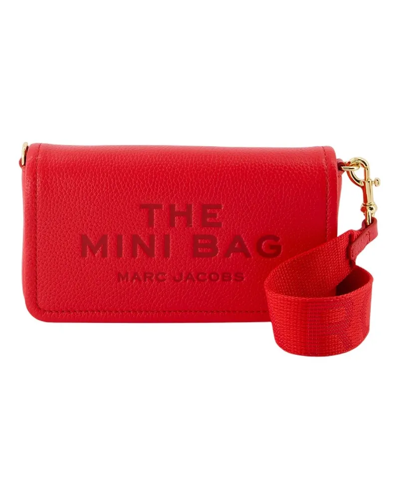 Marc Jacobs Women's The Mini Bag -  Leather Red Cowhide Handbags-Purses Red