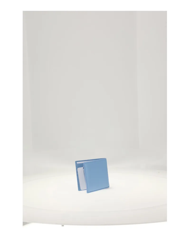Celine Men's Bi-Fold Wallet Sky Blue-Red Lambskin Umbrellas Blue/red Blue
