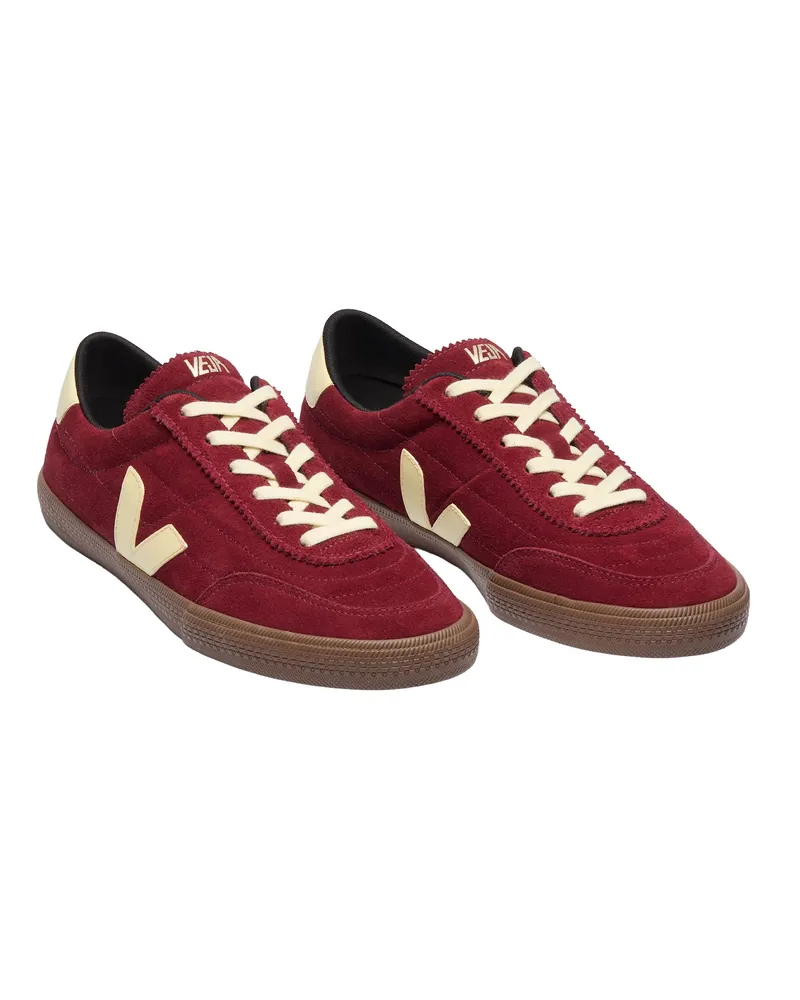 VEJA Women's Sneakers Panenka Suede Garnet Sun Bark Trainers Red