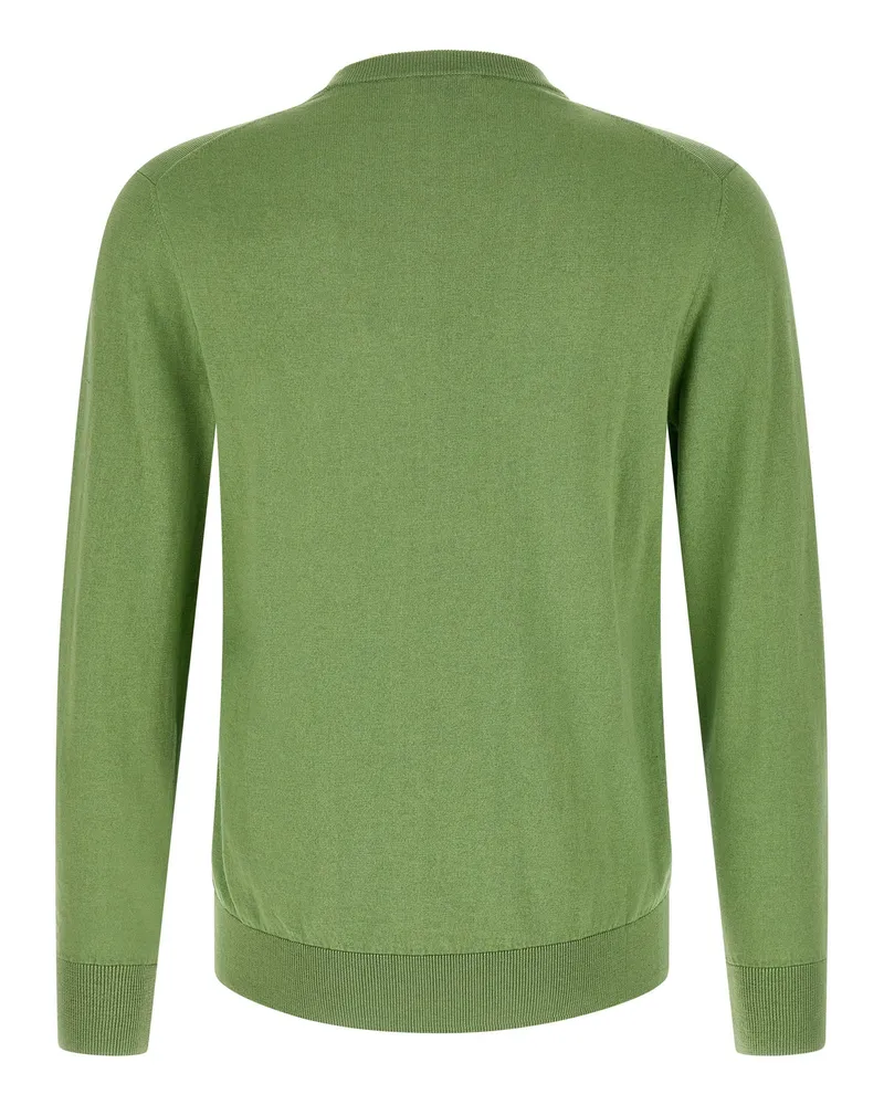 Ballantyne Argyle Jacquard Sweater — Green Green