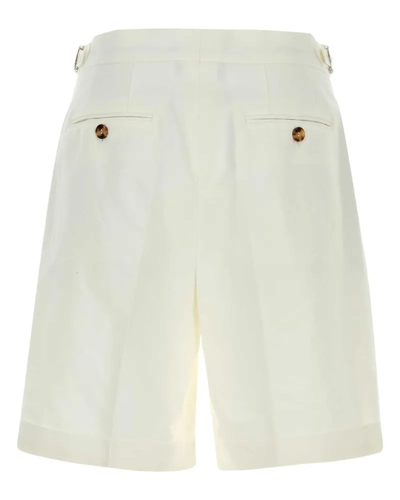 Brunello Cucinelli Mh253u0040 C1900 Exterior: Cotton Linen Bermuda Short White