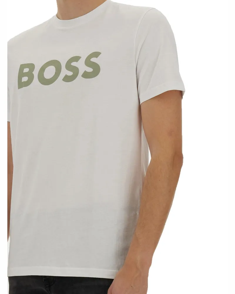 HUGO BOSS Cotton T-shirt — White White