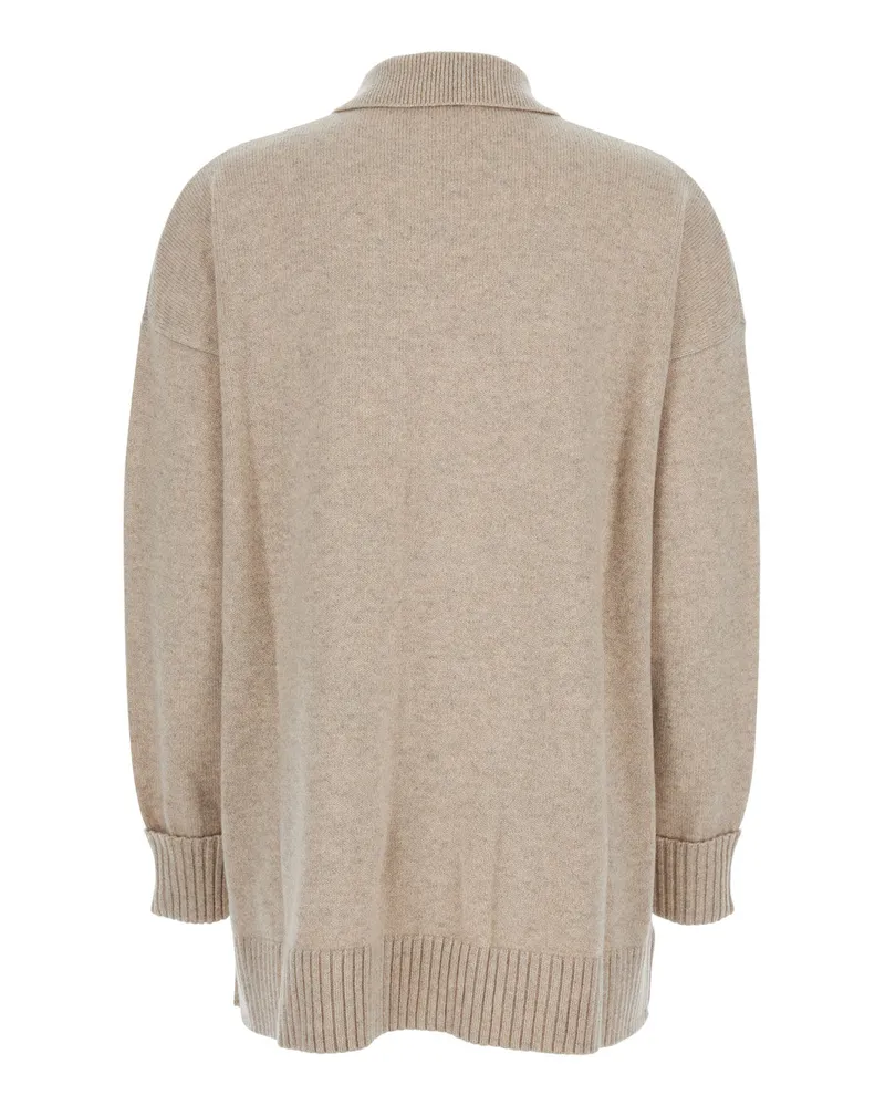 Max Mara Cashmere Cardigan — Beige Beige