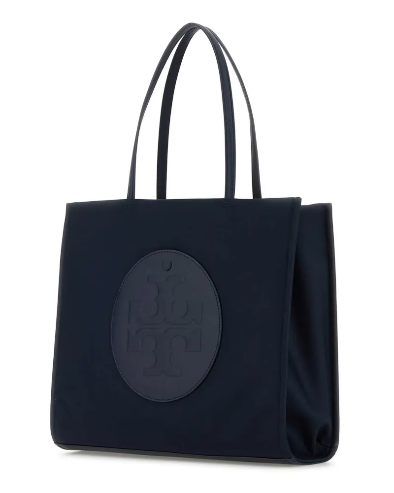 Tory Burch Women's Midnight Blue Fabric Small Ella Shopping Bag Newnavy Borse A Mano Navy