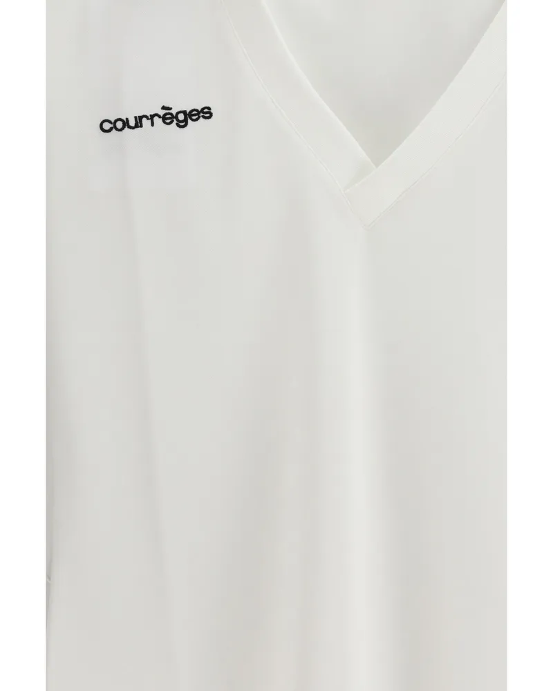 Courrèges Cotton Polo Polo — White White