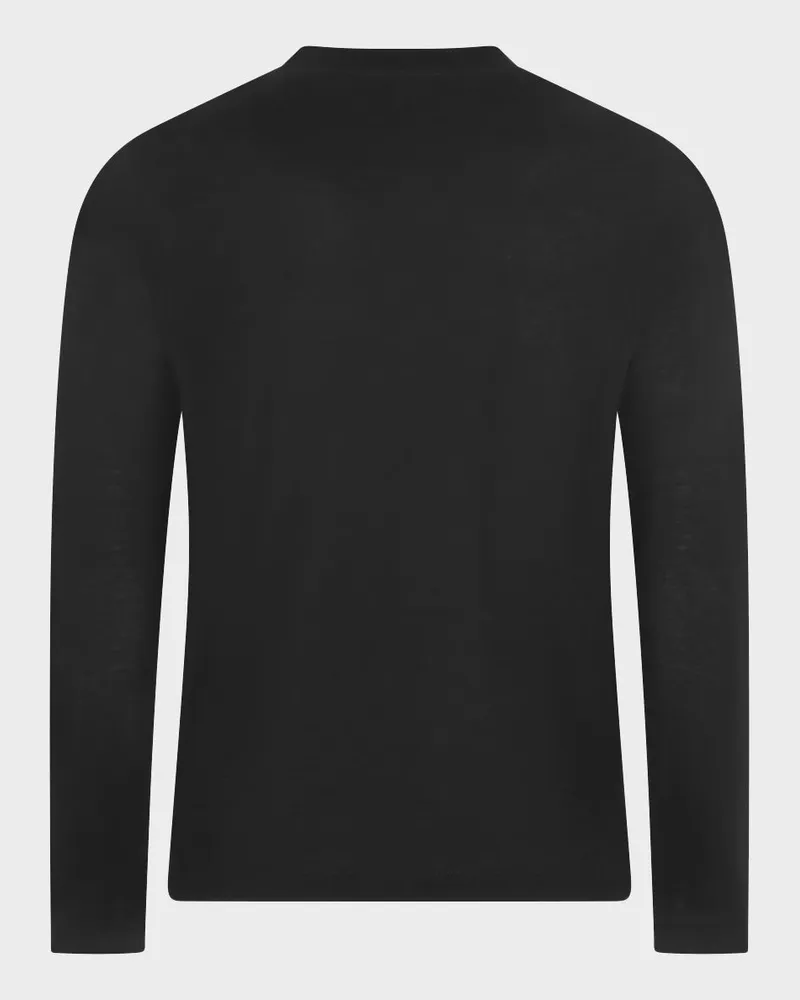 Zanone Men's Sweaters Black _100 % Co Black