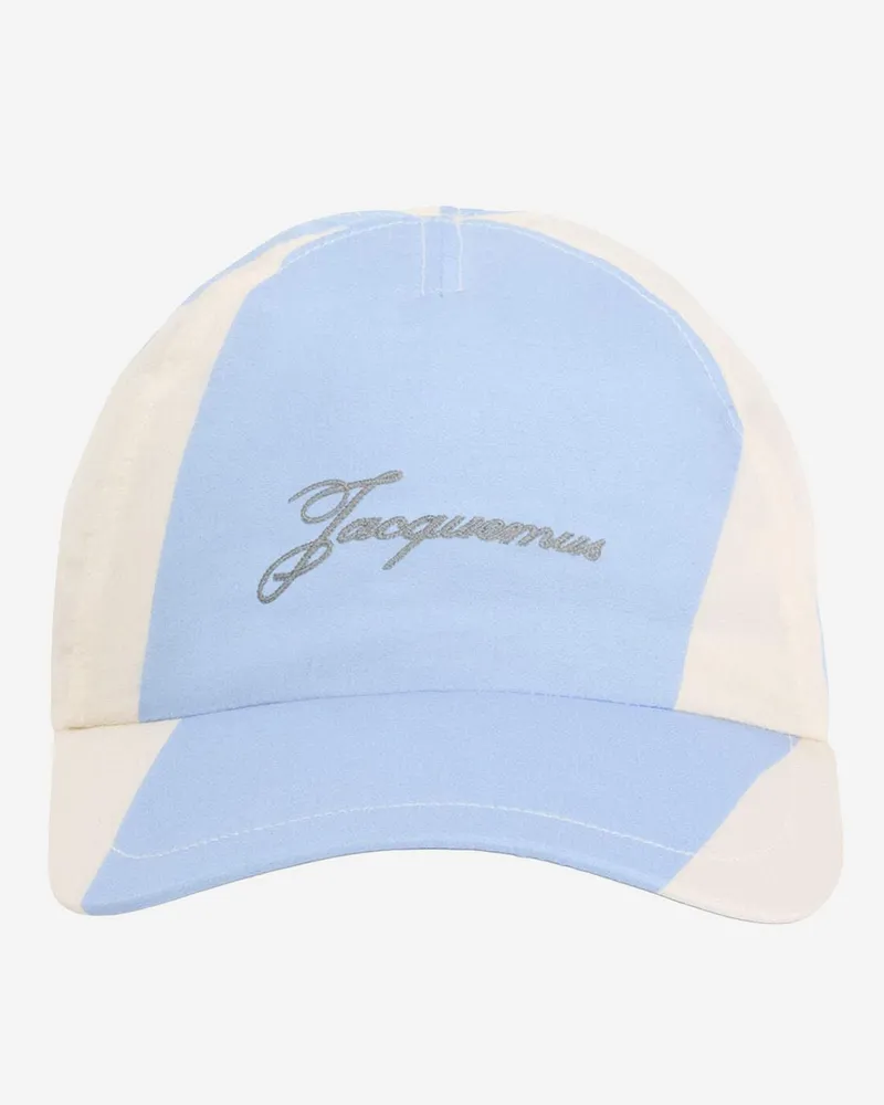 Jacquemus Women's Baseball Cap Multicolour Polyamide Hat Blue