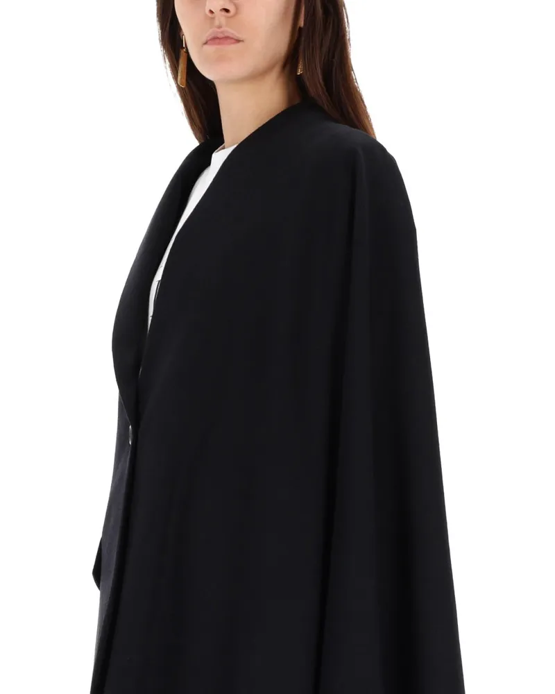 Moschino Virgin Wool Flannel Jacket — Black Black