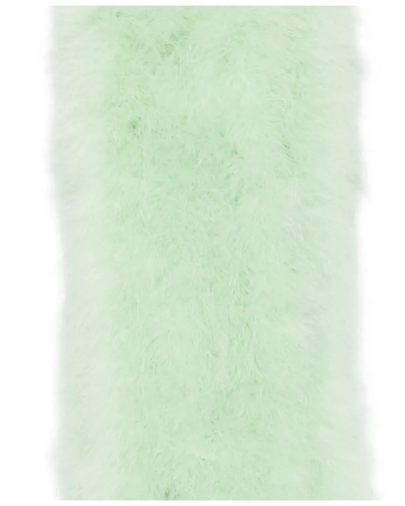 Valentino Garavani Feathered Scarf — Green Green