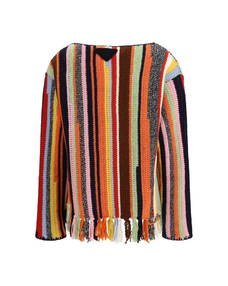 Prada Men's Multicolor Wool Sweatshirt Clothing Multicolor