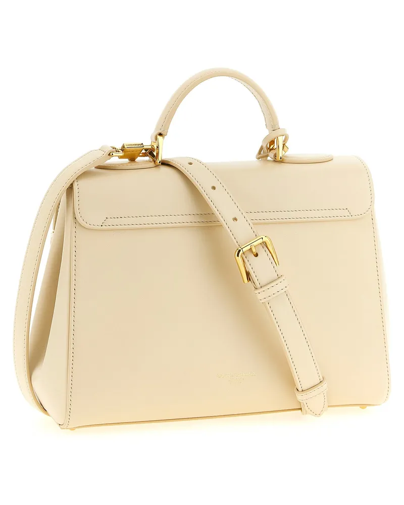 Dolce & Gabbana Marlene Top Handle Bag — Cream Cream
