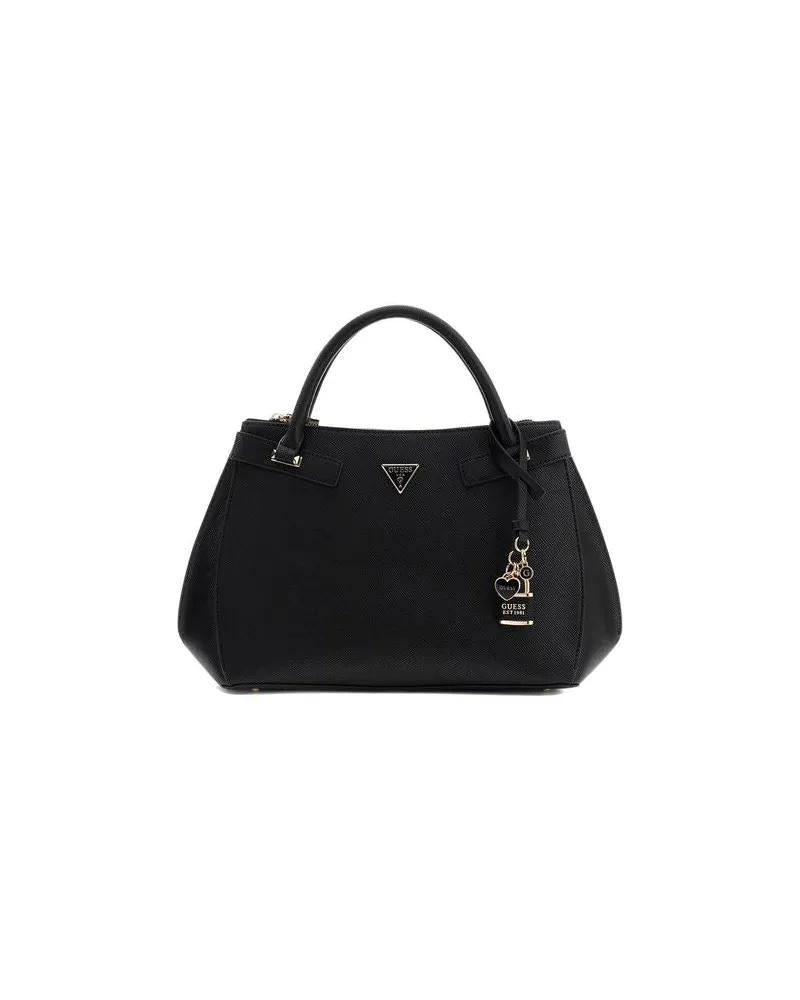 Guess Women's Satchel Bag Black Polyurethane - Satchel-Bags Black