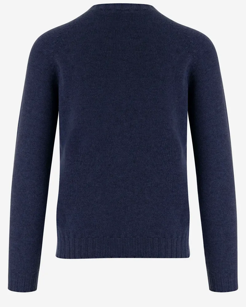 Tagliatore Men's Cashmere Crew-Neck Sweater Navy Navy