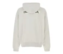 Men's Hoodie White Cotton Sweater