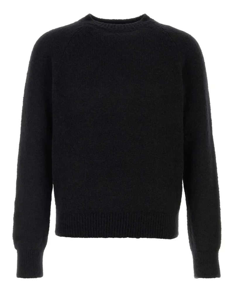 Dries van Noten Men's Black Alpaca Blend Melbourne Sweater Maglie Black